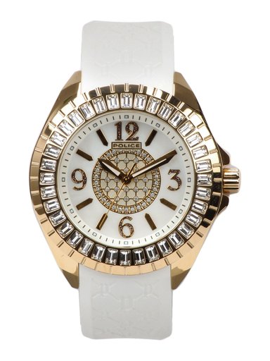 Police Women White Dial Watch PL13090JSG-28A